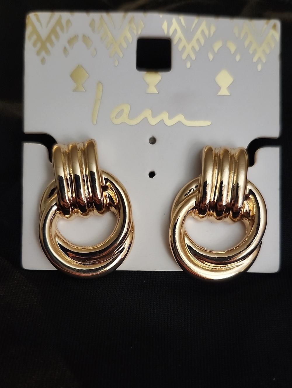 Gold-Tone Hoop Earrings